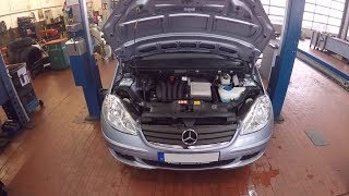 MercedesBenz A 150 W169  Oil Change [upl. by Aelem]