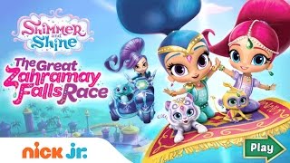 Shimmer and Shine Free ‘Great Zahramay Falls Race Game’  Games  Nick Jr [upl. by Eetsim]