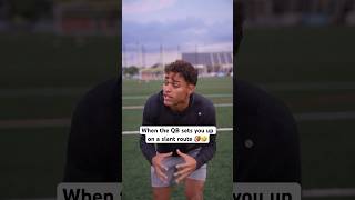 When the QB sets you up on a slant route‼️🤦🏽 nfl footballshorts americanfootball [upl. by Whitaker140]