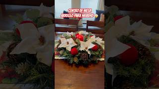 CÓMO REALIZAR UN CENTRO DE MESA NAVIDEÑOARREGLO PARA COMEDORSALA PARA NAVIDAD 🎄 [upl. by Annamarie411]