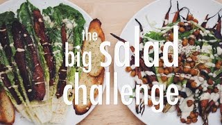 the big salad challenge  hot for food [upl. by Basilius]