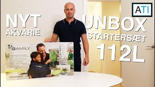 Unbox  Family akvarie 112L startersæt [upl. by Naitsyrk394]