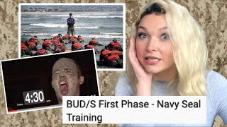 New Zealand Girl Reacts to NAVY SEAL TRAINING  FIRST PHASE [upl. by Nasus]