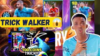 TRICK 100  BEST RB WALKER ONLY 100 COINS  HADDA SOO QABSO  DAAWO efootball [upl. by Asor672]