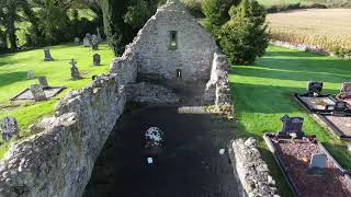 Drone forage Killoughey church and ruins [upl. by Ramma736]