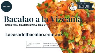 Receta Bacalao Noruego a la Vizcaina La Casa del Bacalao [upl. by Nairret55]