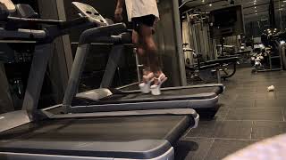 Walking in heelless shoes on treadmill  Pleaser Craze809 walking [upl. by Hanonew]