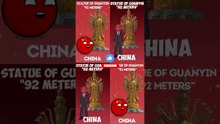 Largest Statues Of The Countries Compilation ⏫ countryball [upl. by Liddy849]