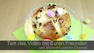 Osterlaib mit Rosinen selber backen  Rosinenbrot [upl. by Ahseile]