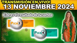 Resultado PICK3 AND PICK4 DIA Resultado MIÉRCOLES 13 de noviembre DE 2024 ✅🥇🔥💰 [upl. by Asamot53]