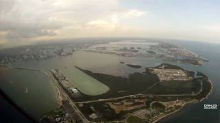 A340 Miami Cockpit Landing  GoPro Cam Test [upl. by Sibley8]