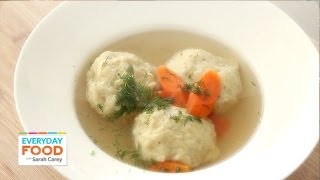 Matzo Ball Soup  Everyday Food with Sarah Carey [upl. by Nylrebmik]