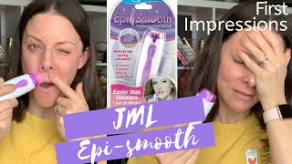 JML EPI SMOOTH FACIAL EPILATOR FIRST IMPRESSIONS  UK review from a 40 plus  Peach Fuzz removal [upl. by Dan808]