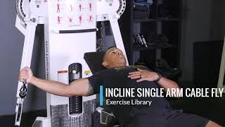 Incline Single Arm Cable Fly  OPEX Exercise Library [upl. by Mark943]