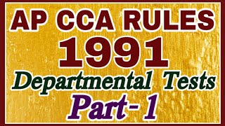 AP CCA RULES 1991 DEPARTMENTAL TESTS PART1 control code and appeal rules GOT 97 [upl. by Harrat]