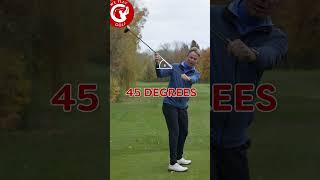 45 degrees SWING PLANE when hitting a DRIVER short [upl. by Belier803]