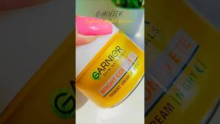 Garnier night cream review youtubeshorts shorts [upl. by Enitnemelc411]