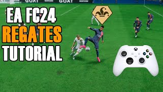 LOS REGATES META EN EA FC24 TUTORIAL LOS MEJORES REGATES FIFA24 [upl. by Ecyarg]