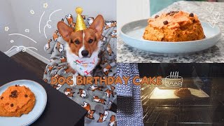 Easy Dog Birthday Cake Recipe Pumpkin Carrot Peanut Butter  Teddys 1st Birthday ❤ [upl. by Yrennalf]