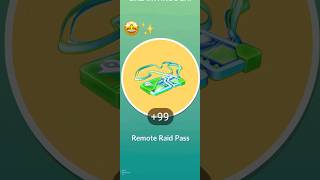 When I Got 50 Free Raid Passes in pokemongo [upl. by Osyth14]