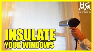 How To Insulate Drafty Windows for Winter  Save Hundreds on Heating [upl. by Photina]