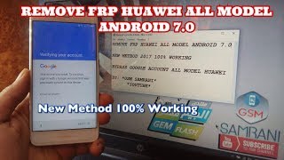 HUAWEI ALL MODEL ANDROID 70 BYPASS GOOGLE ACCOUNT [upl. by Gerstein986]