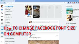 HOW TO CHANGE FACEBOOK FONT SIZE ON COMPUTER [upl. by Arfihs]