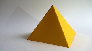 How to make a paper PYRAMID easy [upl. by Joy624]