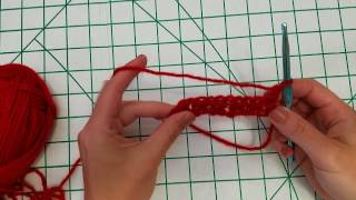 Half Double Crochet Grit Stitch [upl. by Ecnarrat]