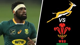 SPRINGBOKS Lineup vs WALES Summer Nations Series 2023 [upl. by Orimar472]