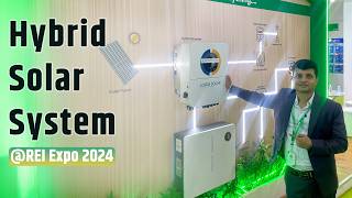 Hybrid Solar System क्या है यह कितने घंटे में चार्ज और डिस्चार्ज होता है इसकी कीमत कितनी है REI [upl. by Yrallam]