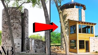 Renovating a 100yearold Silo into a Cozy Home renovation contructions woodworking diy [upl. by Cinimod990]