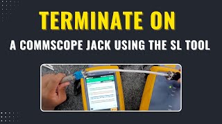 How to Terminate a CommScope Jack Using the SL Tool [upl. by Rieth]