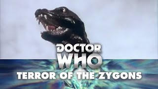 Doctor Who The Skarasen Chases the Doctor  Terror of the Zygons [upl. by Eidnalem]