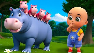 New Hippo Animals in the Farm  Old MacDonald Had A Farm  Nursery Rhymes amp Kids Songs  Baby Bobo [upl. by Anirrehs203]