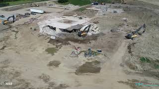 Beal School Construction Flyover  September 7 2019 [upl. by Naols]