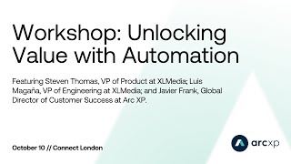 XLMedia Presentation at Arc XP Connect London 2024  Unlocking value with automation [upl. by Inig]