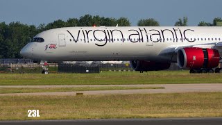 Virgin Atlantic Airways GVBOB Airbus A3501041 VS128 New York JFK To Manchester MAN 25062023 [upl. by Allebram518]