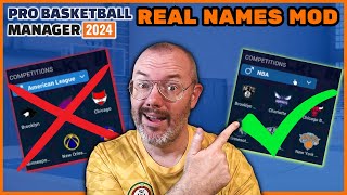 How to add NBA to Pro Basketball Manager 2024  PBM24 Real Names amp Player Picture Installation Guide [upl. by Alesandrini]