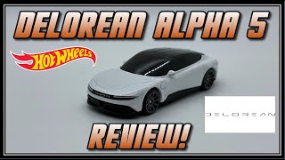 Hot Wheels DeLorean Alpha 5 Review First Edition [upl. by Dercy]