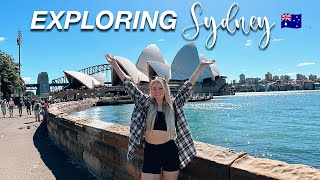 Sydney Australia travel vlog 🇦🇺 Bondi beach Sydney harbour amp exploring Manly beach☀️ [upl. by Siramad]