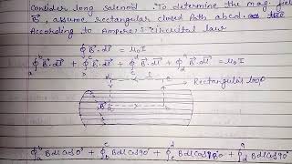 Magnetic field due to solenoid using amperes circuital law [upl. by Waine379]