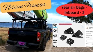 Nissan Frontier rear air bags  True suspension kit  custom inboard setup 2wd and 4wd Part 2 [upl. by Bergess300]