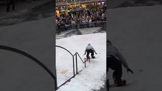 CLICK LINK ⬆️ Broken snowboard insane video  Dillon Hendricksonn [upl. by Ahsilad]