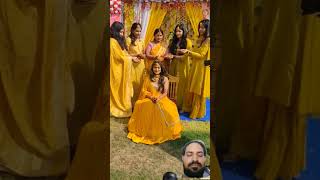 ♥️♥️♥️ haldi song dance wedding haldicermony mehndi haldi bride haldiceremoney 👍👍👍🌹🌹🌹🌹 [upl. by Idelia762]