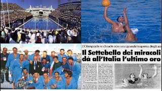 SpagnaItalia Olimpiadi Barcellona 1992 Lepica finale della pallanuoto maschile [upl. by Nawyt]