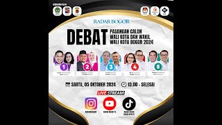 LIVE Debat Pasangan Calon Wali Kota Dan Wakil Wali Kota Bogor 2024 [upl. by Eelnayr]