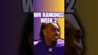 WRs Rankings for Fantasy Football Week 2 nfl shorts [upl. by Omidyar]