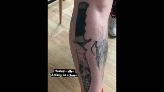 healed blackwork blackworktattoo tattoo beginner [upl. by Chase]