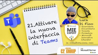 Come cambiare lo sfondo su Teams e attivare la nuova interfaccia 21 C2 Group Di Fino DDI DAD [upl. by Tonina]